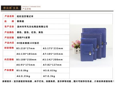 一件代發(fā)炫彩活頁本 商務(wù)定制新風(fēng)尚，辦公學(xué)習(xí)好幫手